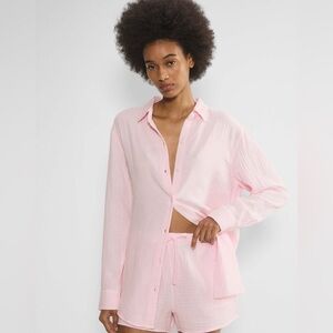 NWOT ARITZIA MOON LIGHT BITTON DOWN OINK SHIRT SIZE M